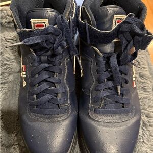 Fila Men's F-13 Navy Blue High Top Sneakers